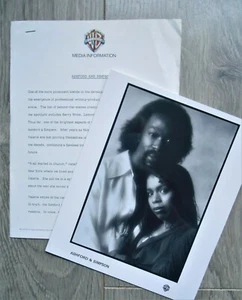 Vintage 70er "Northern" Soul Presse Foto/Bio ASHFORD & SIMPSON -Warner Brothers - Bild 1 von 3