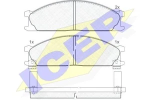 PASTIGLIE FRENI - NISSAN PICK UP 2.5 / TERRANO I / NAVARA - ICER BRAKES 140885 - Bild 1 von 1