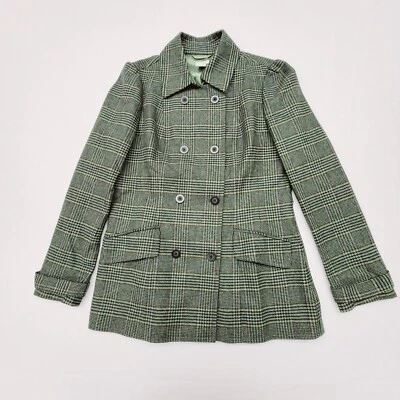 Halogen Coat Wool Blend Fully Lined Double Breast Jacket Jr Sz L Womens Sz M - Image 1 of 4
