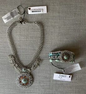 Aliss & Ena Bohemian Tribal Style Necklace and Bracelet - Brand New - Picture 1 of 12