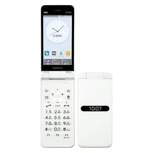 KYOCERA GRATINA KYF42 WIFI KEITAI ANDROID FLIP PHONE UNLOCKED White - Afbeelding 1 van 5