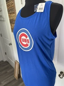 NEW Chicago Cubs MLB Open Tie Back ( Blue and Red back) Women's Tank Top Size M - Picture 1 of 6