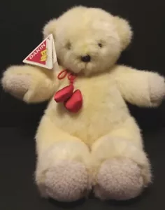 VINTAGE 14" DAKIN Tan Valerie #24129 ORSACCHIOTTO PELUCHE PELUCHE cuori 1994 - Foto 1 di 10