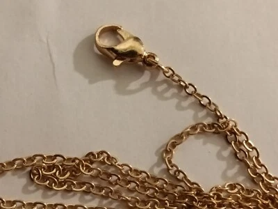 COLLAR ACERO INOXIDABLE CHAPADO EN ORO 18K, INTENSIDAD Hipoalergénico  Foto 1 de 2