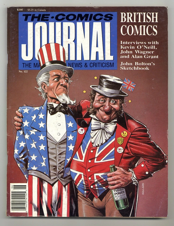 Comics Journal #122 FN 6.0 1988 - Image 1 of 1