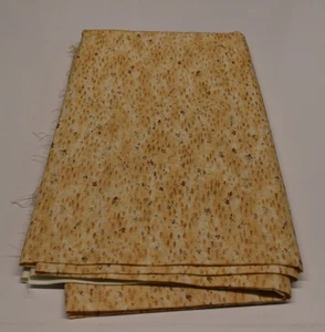 1-1/2 Yards x 44" Makower UK 695 NEBEN DEM STRAND hellbraun grau braun TONALMIXER - Bild 1 von 2