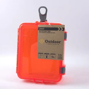 Caja estanca de 1,5 L naranja impactante grande, navegación deportes acuáticos, senderismo camping  - Imagen 1 de 5