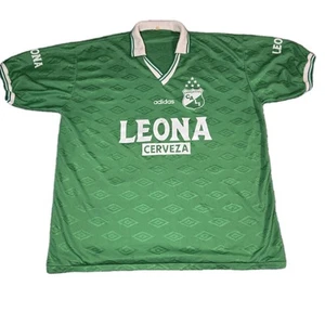 Vintage Deportivo Cali Futbol Soccer Adidas Jersey "LEONA Cerveza" #11 - Size XL - Picture 1 of 13