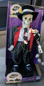 Vintage Gemmy singende Animatronic rot leuchtende Augen Halloween (Swingin 'Shelly) - Bild 1 von 2