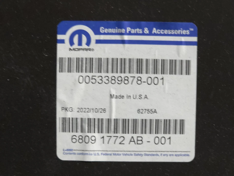 Vientre delantero genuino OEM Mopar Dodge Jeep 68091772AB  Foto 1 de 1