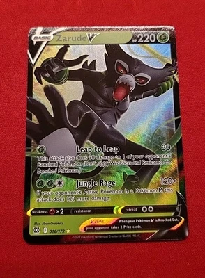 Zarude V 016/172 Swsh09: Brilliant Stars Holo Full Art - Image 1 of 3