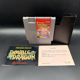 Double Dragon (NES, 1988) With Manual and Sleeve Tested & Working