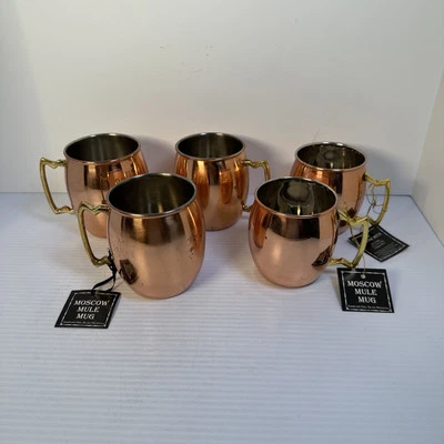 Juego de cinco tazas de cobre Moscow Mule Foto 1 de 4