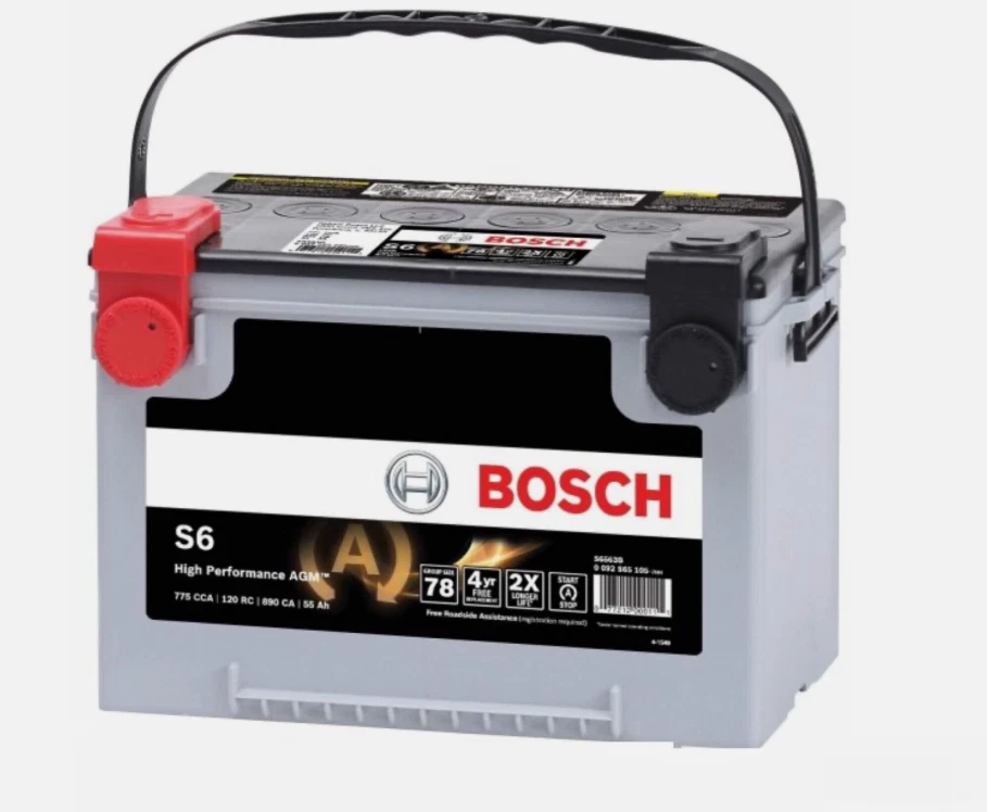 Batería BOSCH AGM Válvula Regulada BCI Grupo 78 CCA 775 120 Capacidad Reserva Foto 1 de 1