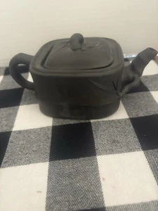 Chinese /YIXiNG/ZiSHA/square teapot/purple/black/square/signed - Picture 1 of 13