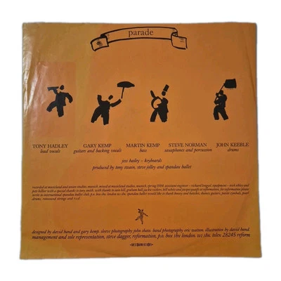 SPANDAU BALLET - 'Parade' 12" Coloured Vinyl LP Tour Record 1984 AUST PRESSING - Image 1 of 4