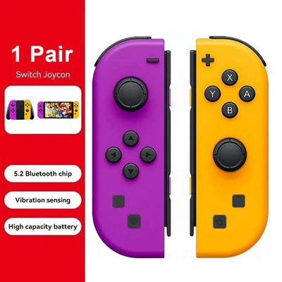 For Nintendo Switch Joy Con Controller Left & Right Neon 1 Pair Gamepad Joypads - Image 1 of 4