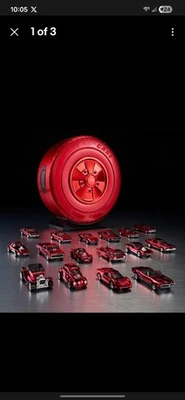 Mattel 80th Anniversary Hot Wheels Original 16 Rally Case Set SEALED IN HAND - Image 1 of 2