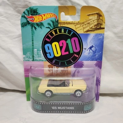 2013 Hot Wheels Retro Entertainment Beverly Hills 90210 65 Ford Mustang Mattel - Image 1 of 2