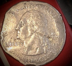 2007 P MONTANA QUARTER (3-4) - CLIPPED PLANCHET ERROR - Picture 1 of 4