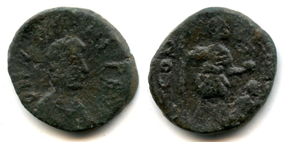 MUY raro AE2 de Zenón (474-491 dC), Constantinopla como nuevo, Imperio Romano Foto 1 de 1