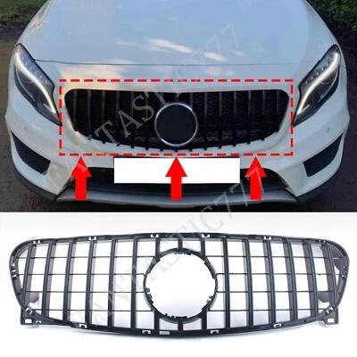 Rejilla de parachoques delantero para Mercedes Benz X156 GLA180 GLA200 GLA250 2014-16 estilo GT Foto 1 de 4