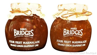 MRS. PUENTES DE ESCOCIA, JUEGO DE 2 TARROS, CUATRO MERMELADA DE NARANJA CÍTRICA Foto 1 de 3