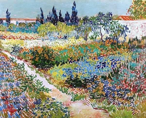 Garten in Arles Gemälde von Vincent van Gogh Reproduktion - Bild 1 von 3