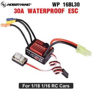 Hobbywing QuicRun WP 16BL30 Waterproof ESC 2-3S 6V BEC For 1/18 1/16 Touring Car - Picture 1 of 17