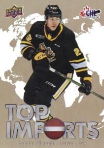 2022-23 Upper Deck CHL Top Imports Sandis Vilmanis #TI-12 - Picture 1 of 1
