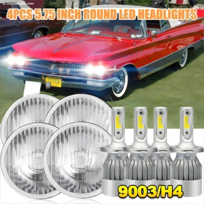 For Buick Electra Skylark 5.75" 5-3/4" inch Headlights Hi/Lo Beam DOT 4X - Image 1 of 4