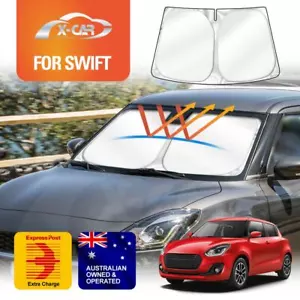 Car Windscreen Sun Shade for Suzuki Swift 2017-2024 Foldable UV Block Visor - Picture 1 of 8