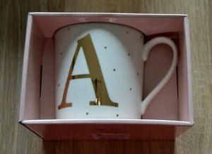 Depesche PORZELLAN BECHER in Papp-Box, TASSE, "Buchstabe A", NEU - Picture 1 of 2