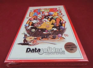 Atari 400 / 800 :  Clowns and Balloons - Datasoft 1982  *New* - Picture 1 of 2