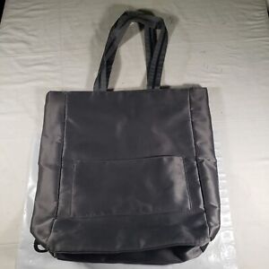 Bath & Body Works Large Dark Gray Tote Bag Handbag 15 X 12