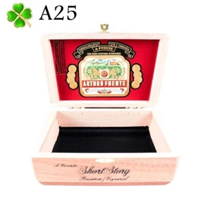 Arturo Fuente Scatola vuota per sigari in legno racconto breve 7,75" x 4,75" x 2,75" A25 - Foto 1 di 10