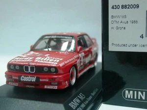 WOW EXTREMELY RARE BMW M3 E30 #9 Grohs 2nd Avus 1988 DTM 1:43 Minichamps-Spark - Picture 1 of 3