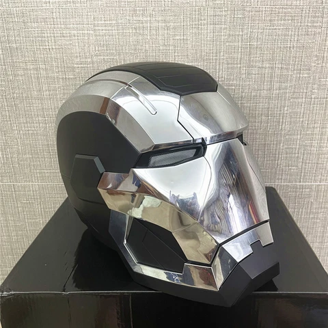 2022 War Machine Iron Man MK5 1:1 Helmet Wearable Black Mask Voice-controlled Cover