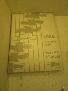 1986 Chevy Astro Van Shop Service Repair Manual Factory OEM Original.     (28JG) - Imagen 1 de 1