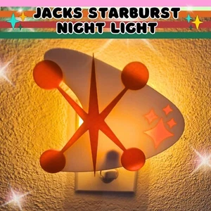 Mid Century Modern Night Light Jacks & Starbursts Retro Inspired Home Decor MCM - Picture 1 of 14