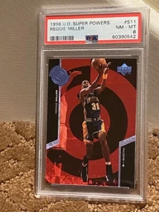 1998 UD Super Powers Reggie Miller PSA 8 #S11 Card NEW CASE POP 1 (1)^ - Picture 1 of 1