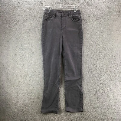 Pantalones de mezclilla JAG tiro alto pierna recta para mujer 8/29 gris tiro alto 5 bolsillos cremallera mosca Foto 1 de 4