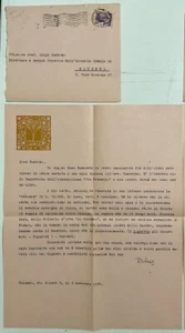 REZIO BUSCAROLI PITTORE 1895.1971 BUSTA + LETTERA AUTOGRAFA BOLOGNA 1964 - Picture 1 of 6