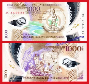 VANUATU 1000 Vatu 2014 Polimero Pick 13  SC / UNC - Picture 1 of 1