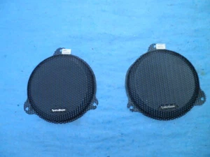 2014-23 HARLEY TOURING ROCKFORD FOSGATE METAL FRONT FAIRING SPEAKER COVER GRILLS - Picture 1 of 3
