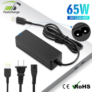 For Lenovo Ideapad Yoga S1, 2, 11, 11s, 13 Laptop AC Charger Adapter 65W 20V - Picture 1 of 12