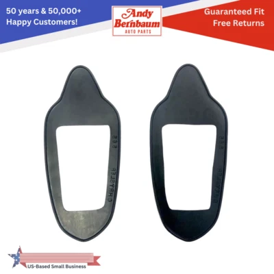 Par de almohadillas de goma negras para lámpara de luz trasera derecha e izquierda Chrysler Royal 1939 Foto 1 de 4