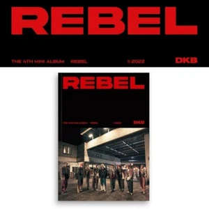 K-POP DKB 4th Mini Album REBEL CD+84p P.Book+P.Card+Post+Coaster+Magnetic Sealed - Imagen 1 de 12
