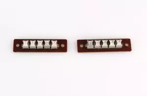 MÄRKLIN 7228 Verteilerplatte mit 5 isolierten Kabelklemmen, 2 Stück, top! - Bild 1 von 2