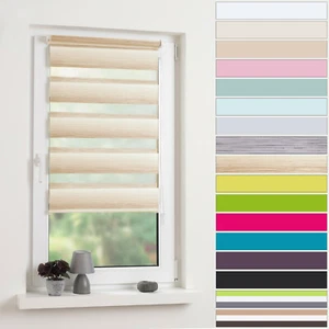 Klemmfix Doppelrollo Duo Rollo Tür Fenster Klemmrollo Seitenzugrollo Kettenzug - Bild 1 von 71
